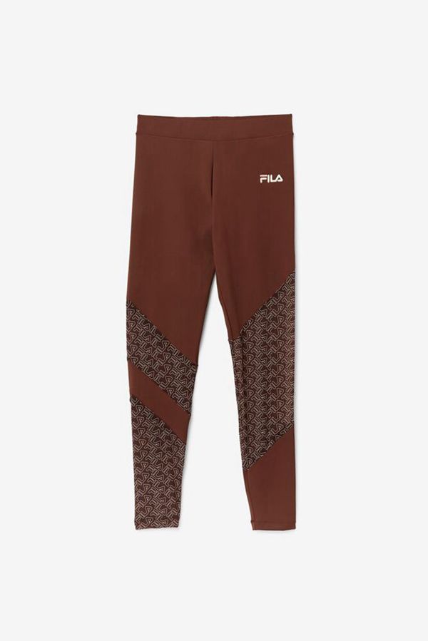 Fila Legíny Damske Tmavo / Ruzove - Vilina Mesh Panel Vypredaj - Slovakia 48623-SIUR